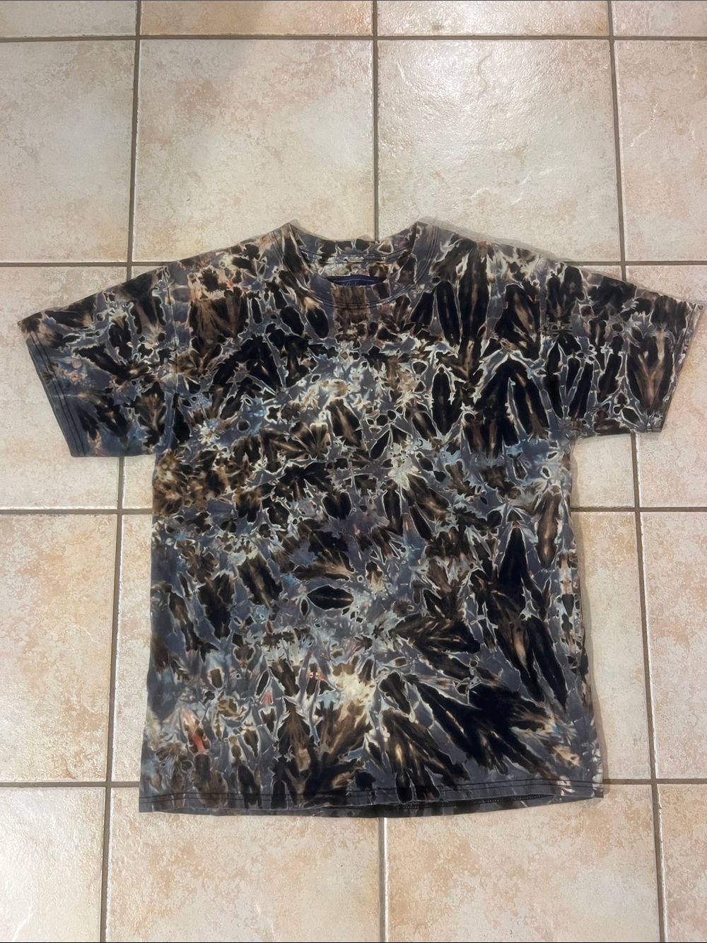 Vintage OOAK Michael Smith Shibori Tie Dye Tshirt, Sz M